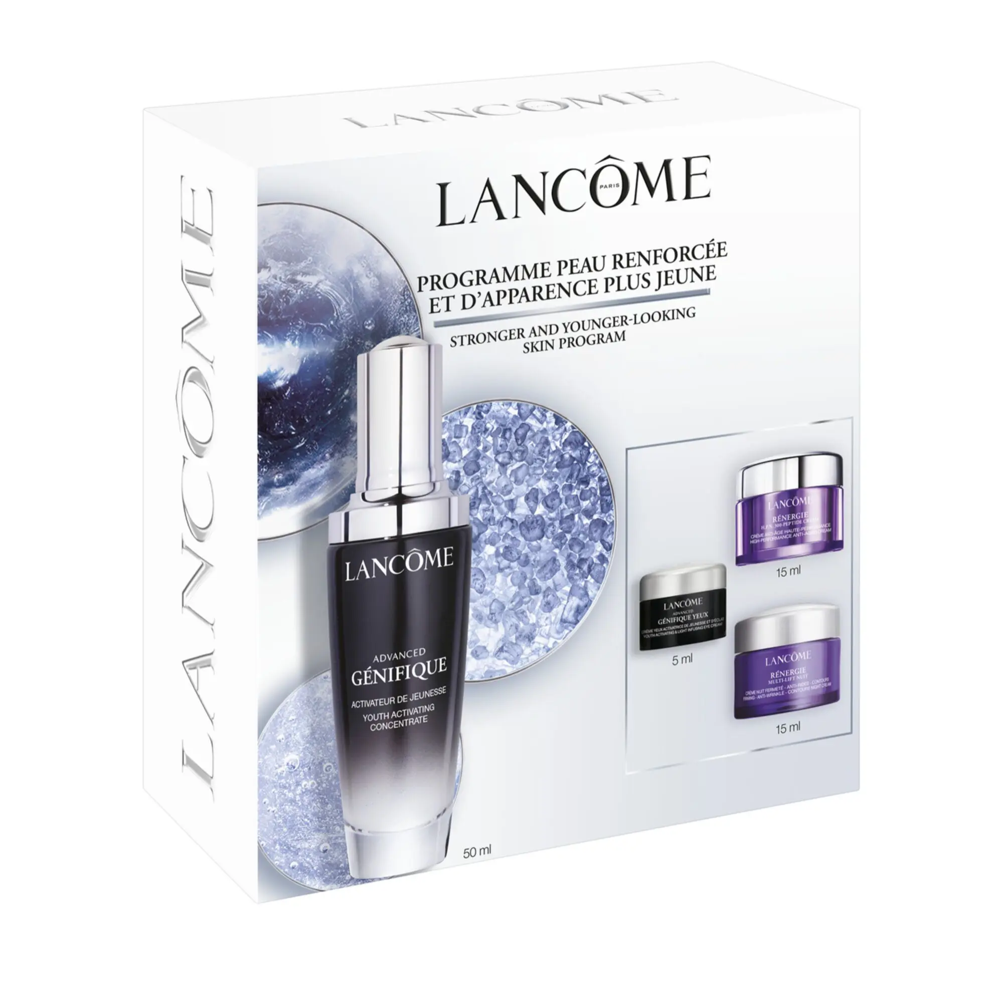 Lancôme - Coffret Advanced Génifique Sérum Sérum, Crème Yeux, Crème Jour & Crème Nuit- Coffret soin