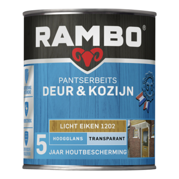 Rambo Pantserbeits Deur & Kozijn hoogglans transparant licht eiken 750 ml