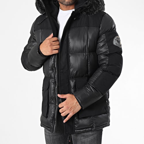 Doudoune Capuche Fourrure Kenora 4061784 Noir