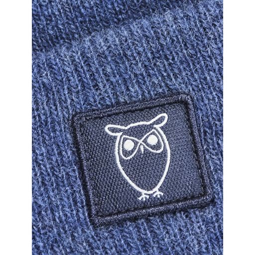 Knowledge Cotton Apparel Leaf Beanie, Dark Denim, One Size