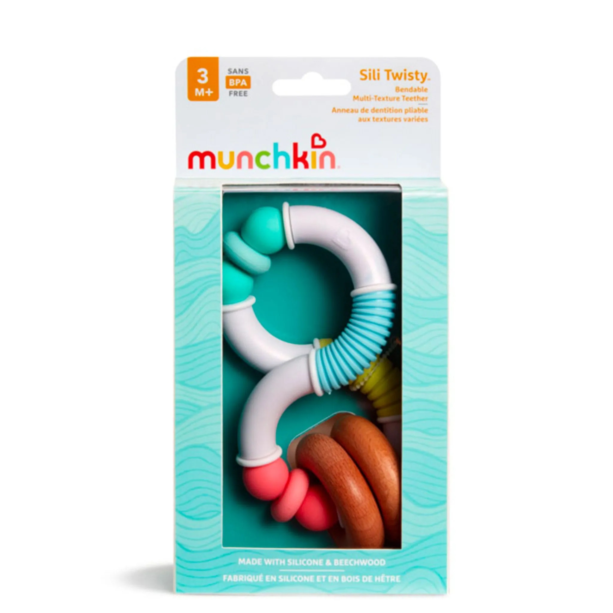 Munchkin Hochet Twisty Bois Et Silicone
