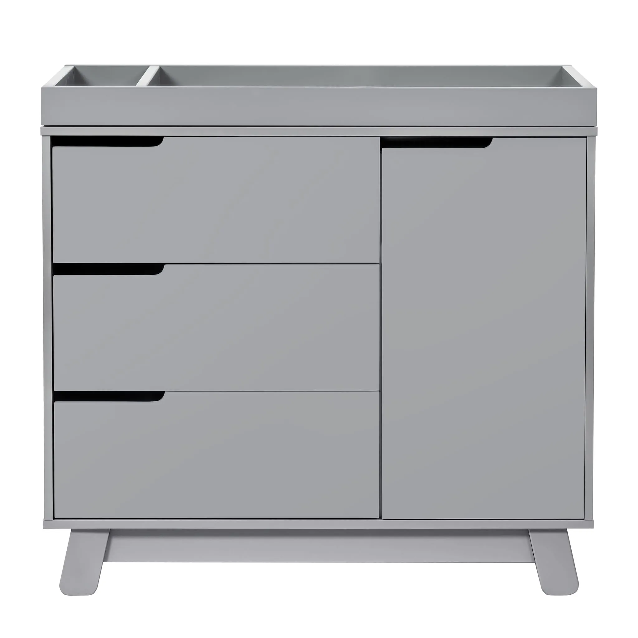 Babyletto Meuble à Langer à 3 Tiroirs Hudson avec Plateau Amovible - Gris