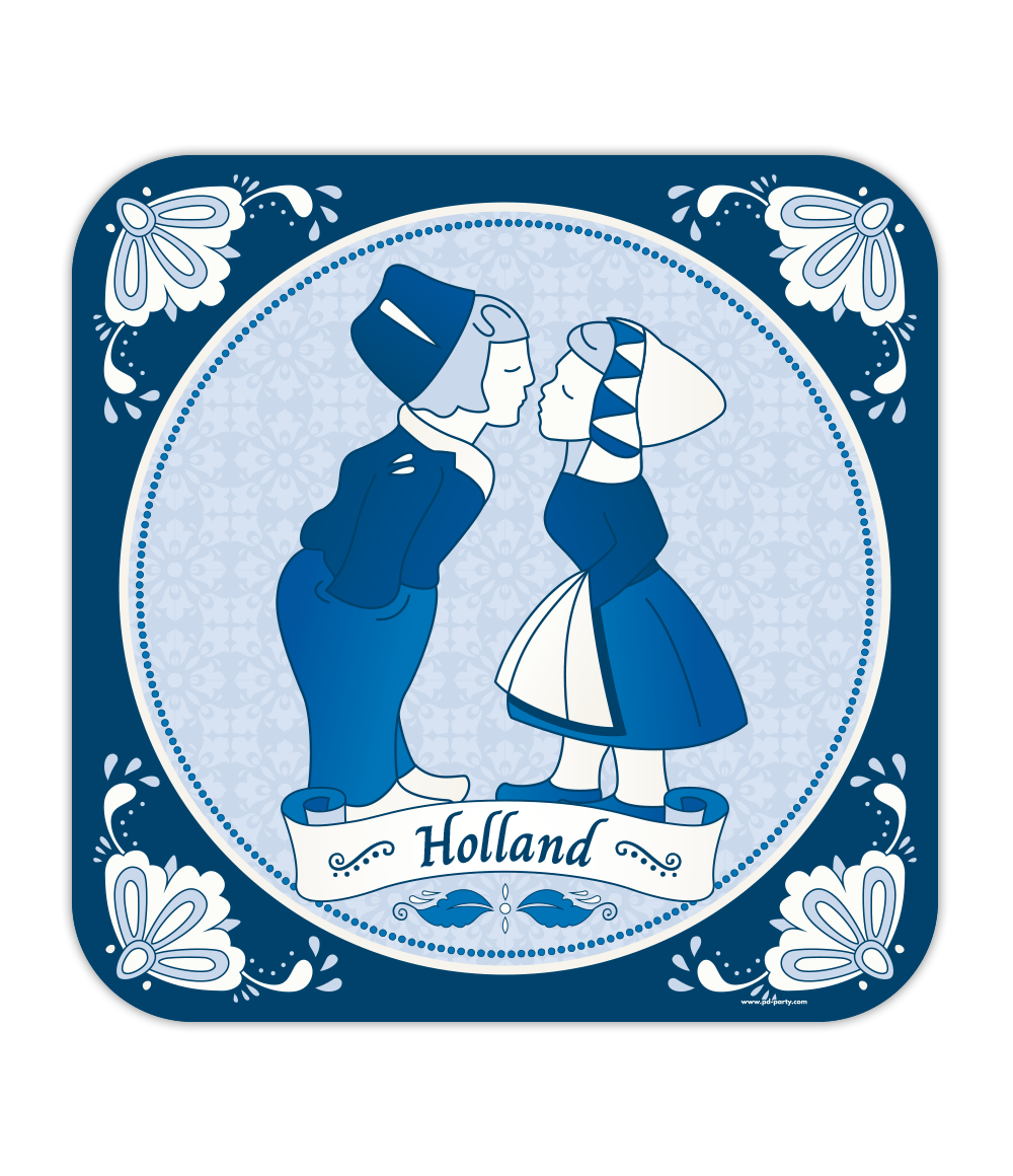 Delftsblauw Deurbord 50cm