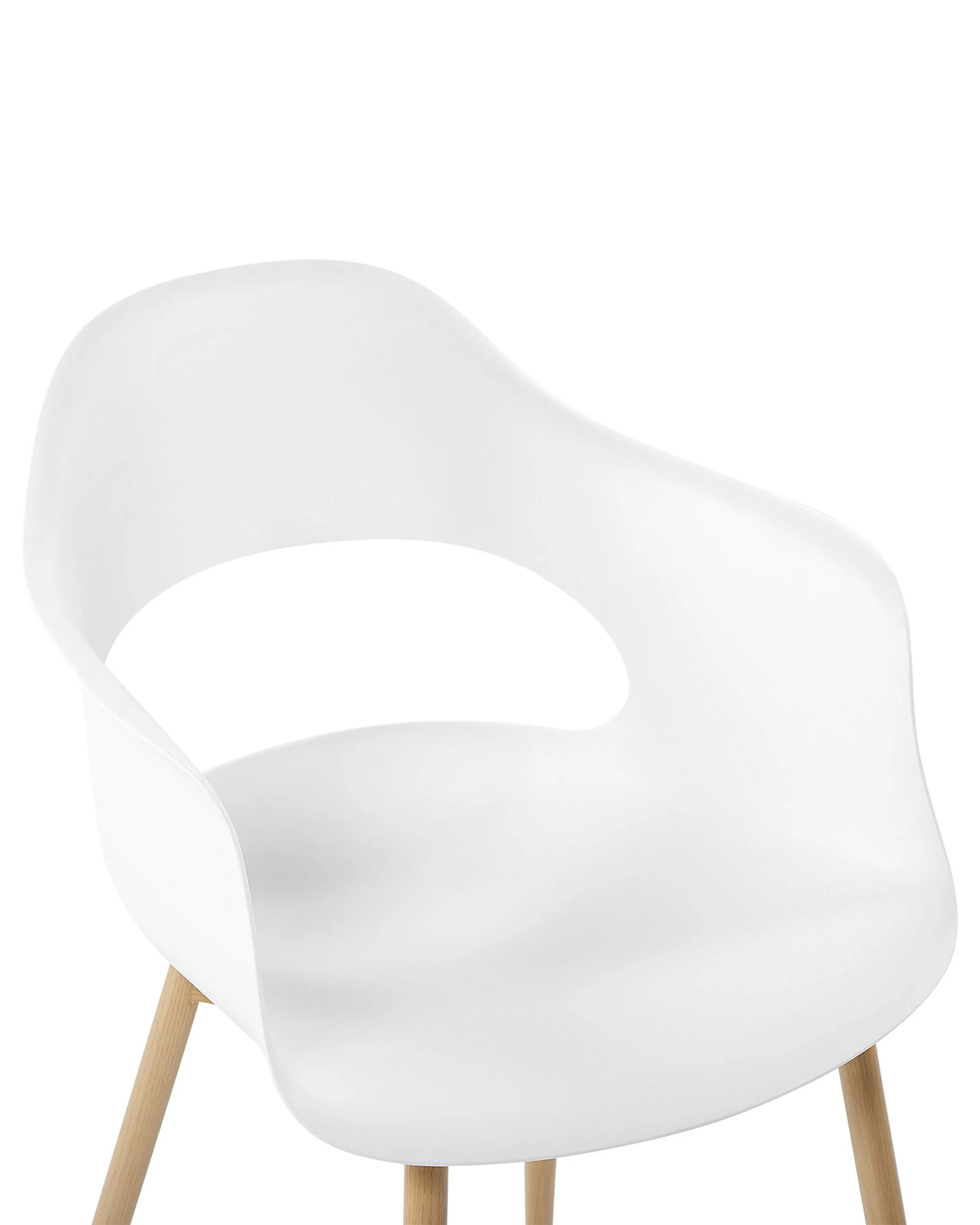 Set van 2 eetkamerstoelen UTICA Wit