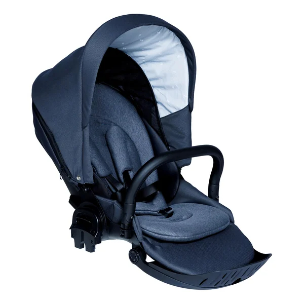 Carrinho de bebê Nordbaby Active Lux cinza ardósia com estrutura cromada