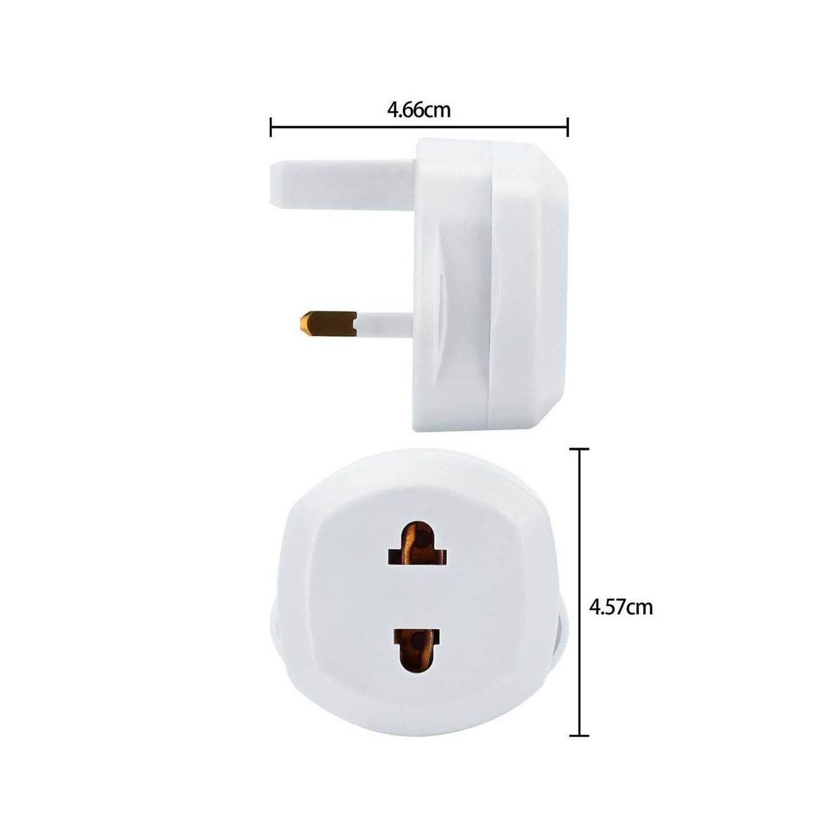 4x Socket Adapter Travel Converter (uk type g til usa)
