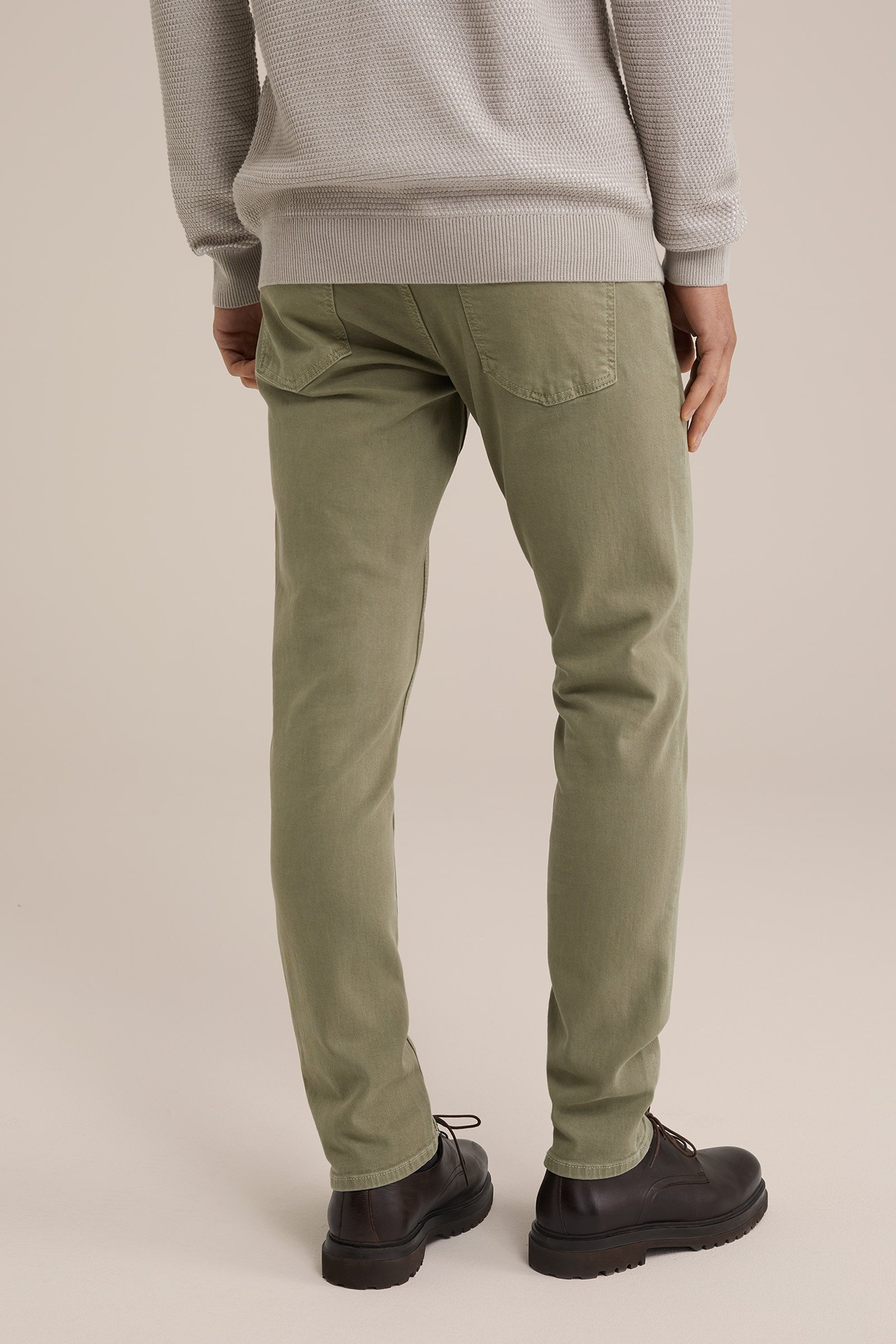 slim fit jeans met medium stretch Blue Ridge Olijfgroen