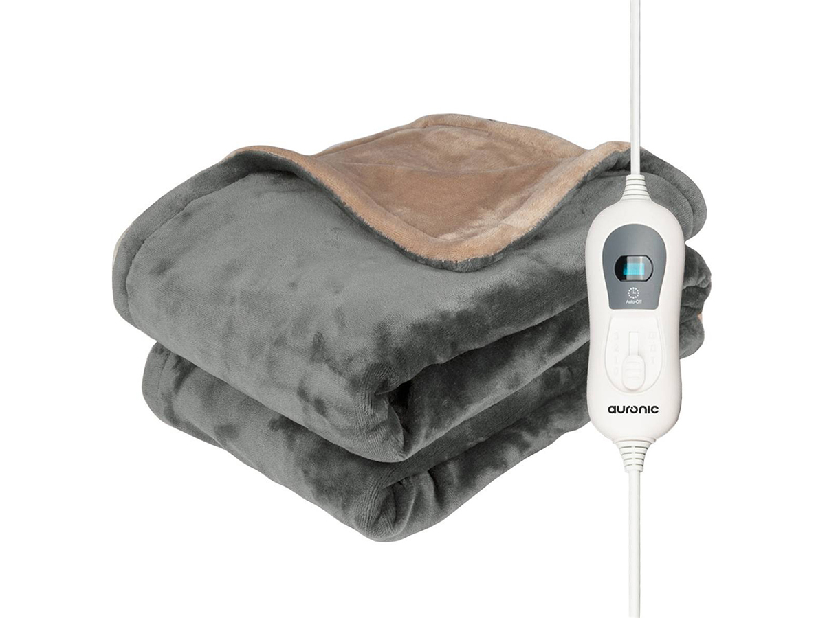 Auronic 1-Persoons elektrische deken - Grey