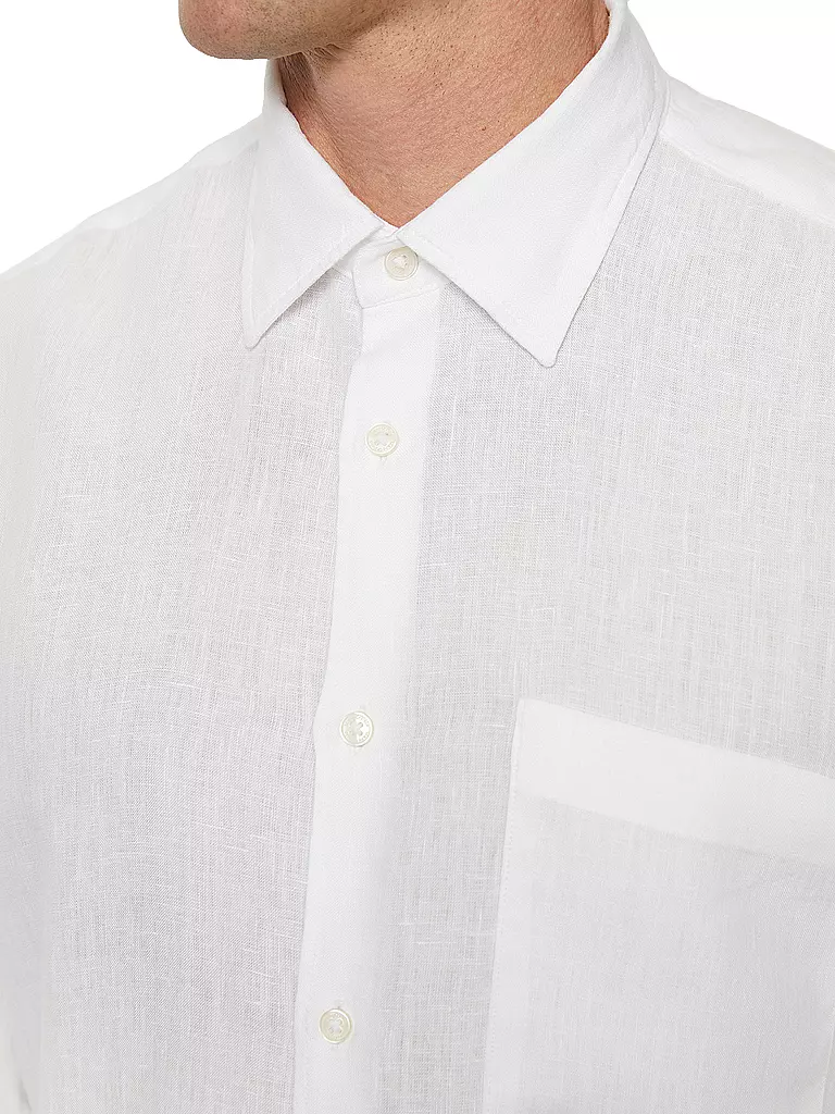 MARC O'POLO Leinenhemd  weiss
