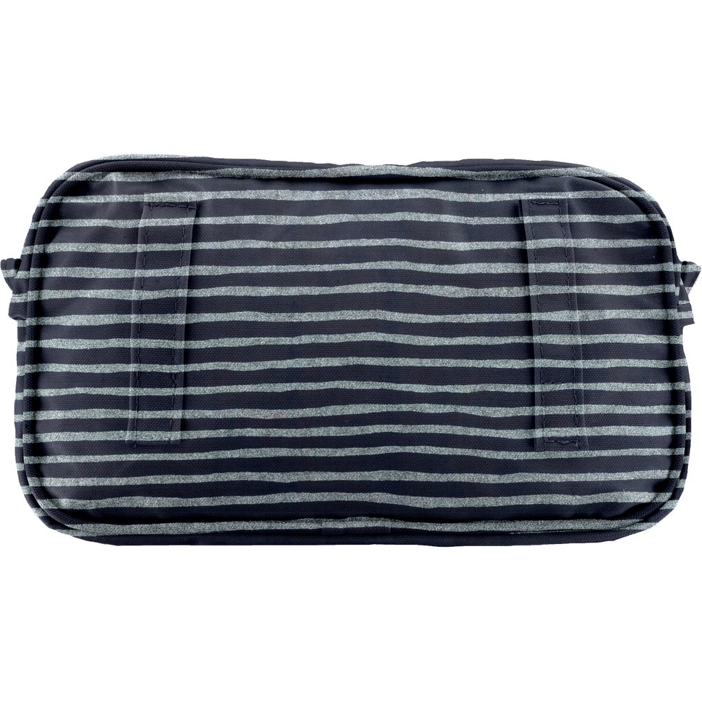 Pochette Banane Rayé Argent Marine