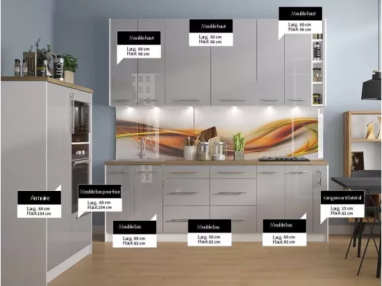 Ensemble Cuisine ANNITA 360 cm sur mesure
