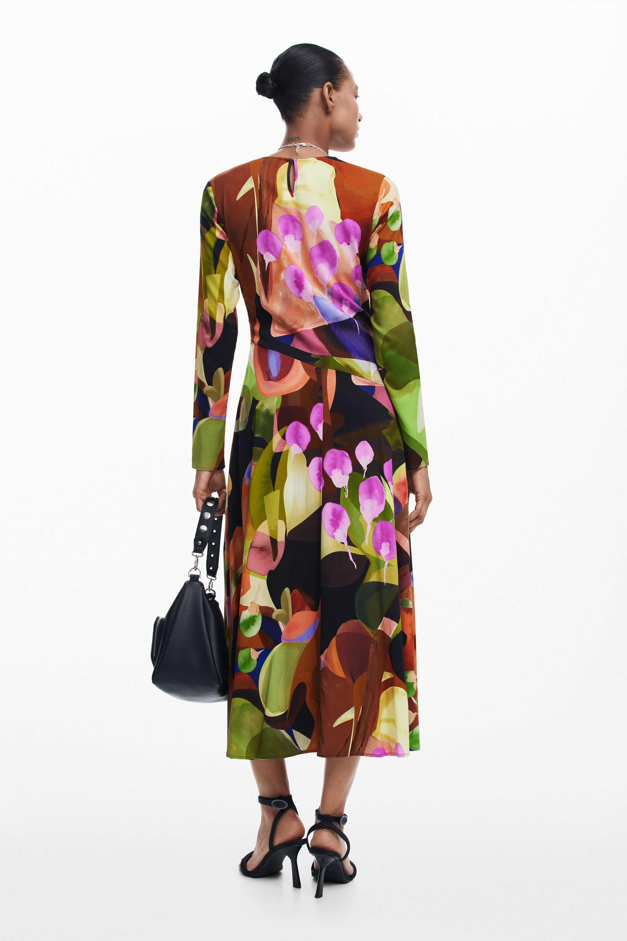 Vestido midi estampado M. Christian Lacroix