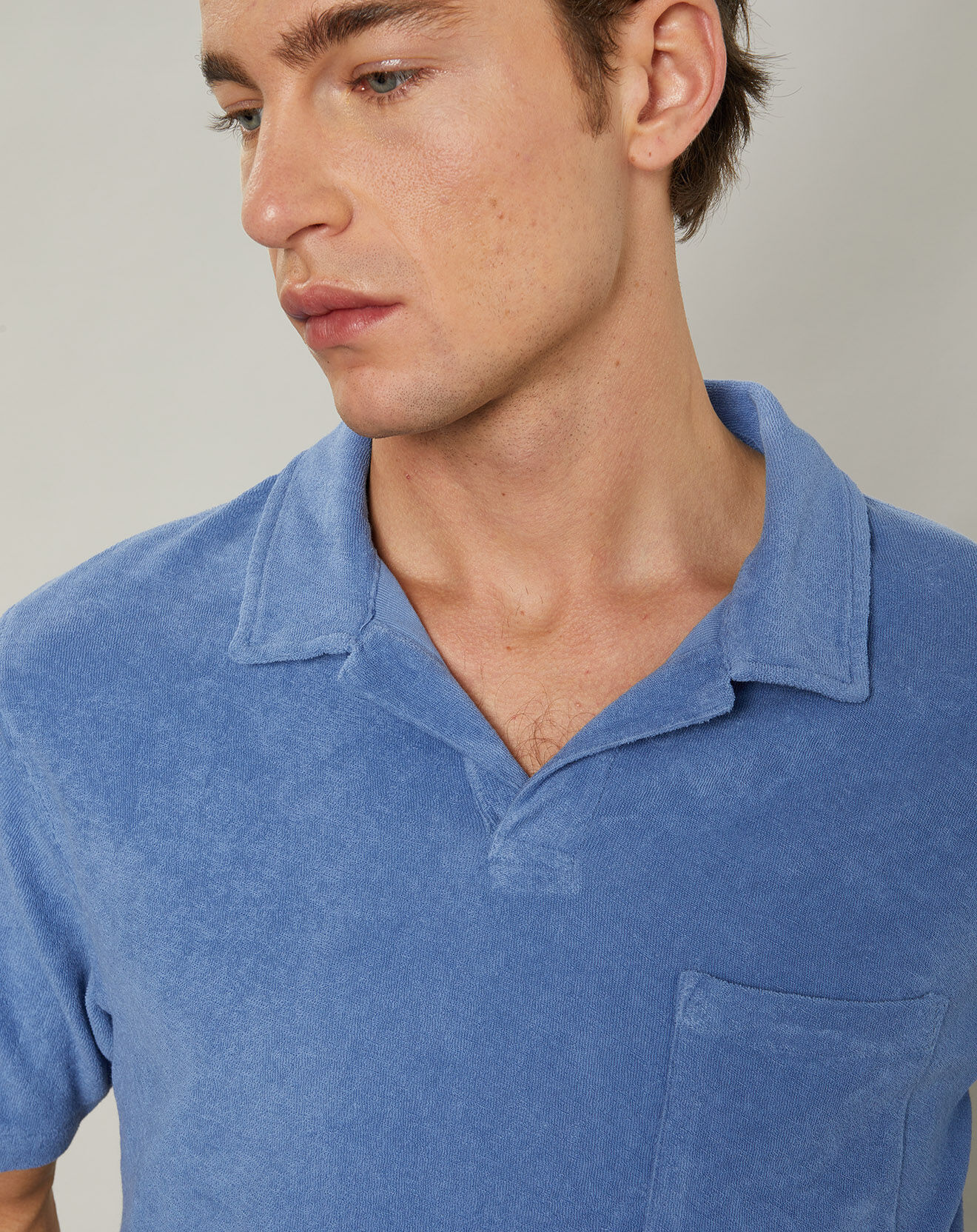 Hartford Polo en éponge chambray