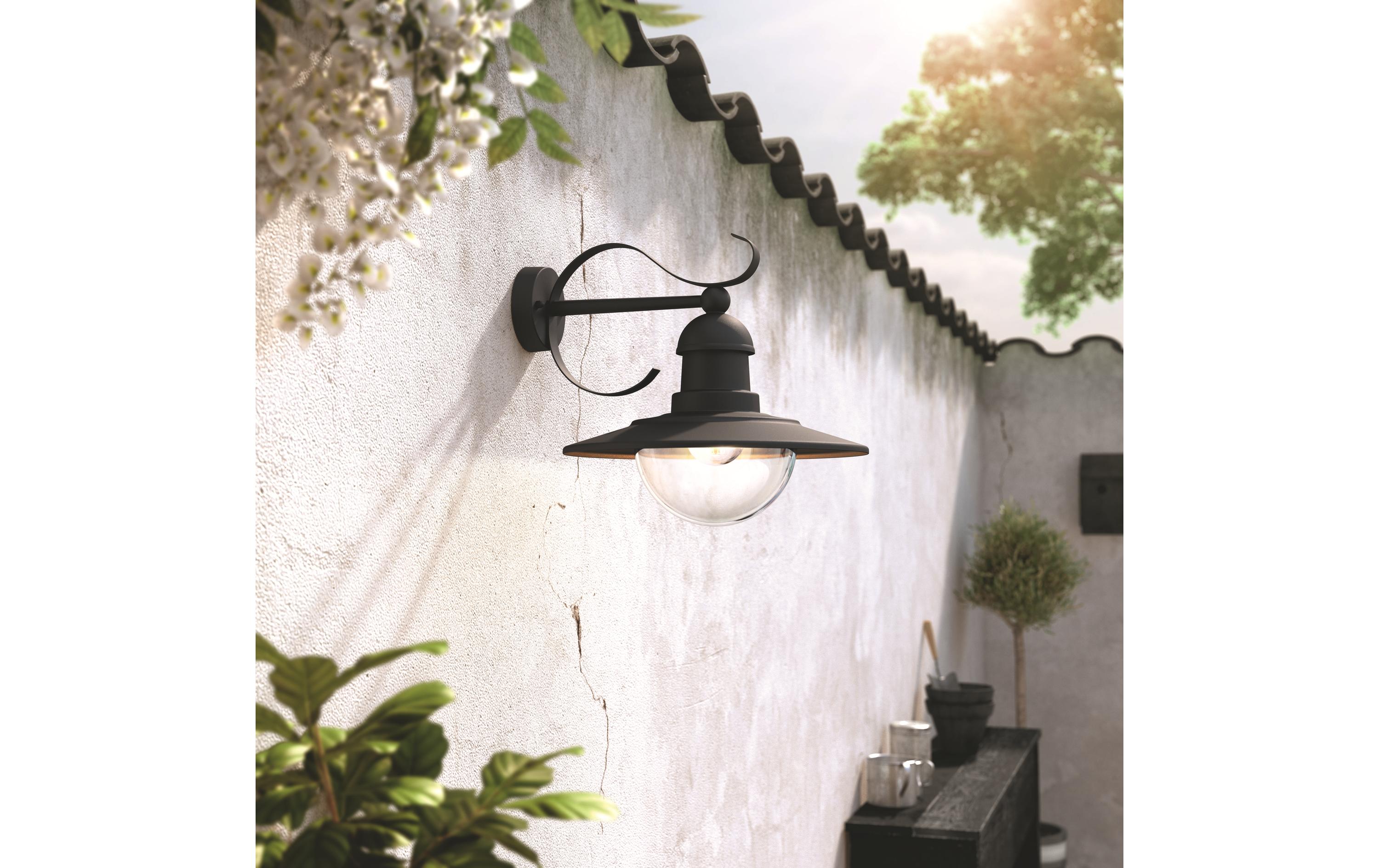 Topiary Wandlleuchte Schwarz, exkl. LMWandleuchte für den Aussenbereich, max. 1x 60 W, E-27-Sockel, ohne Leuchtmittel