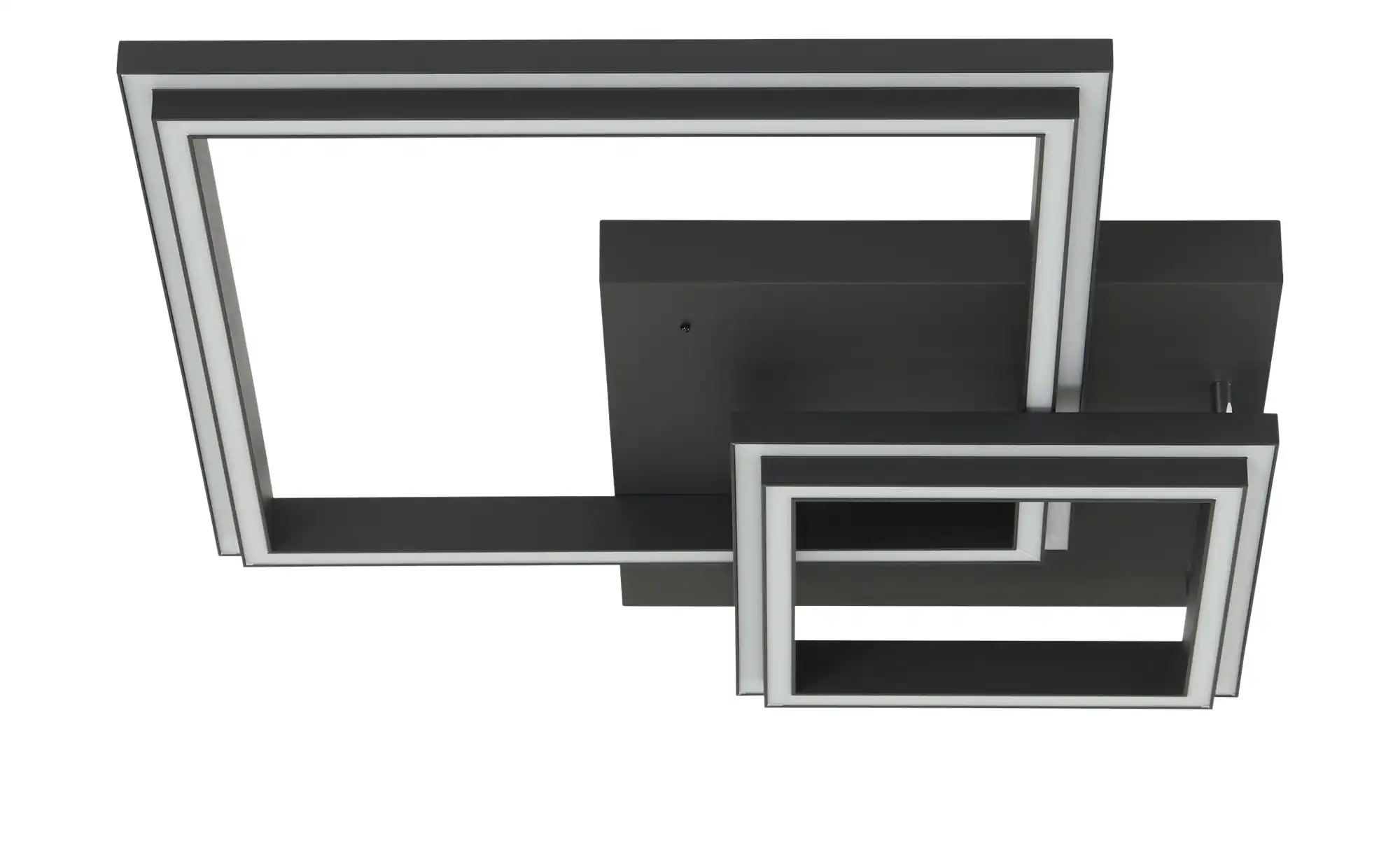 KHG Smart-Home Deckenleuchte, schwarz `Vierecke`