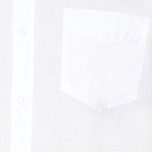 Signal Solid Seersucker Skjorte, White, 3XL