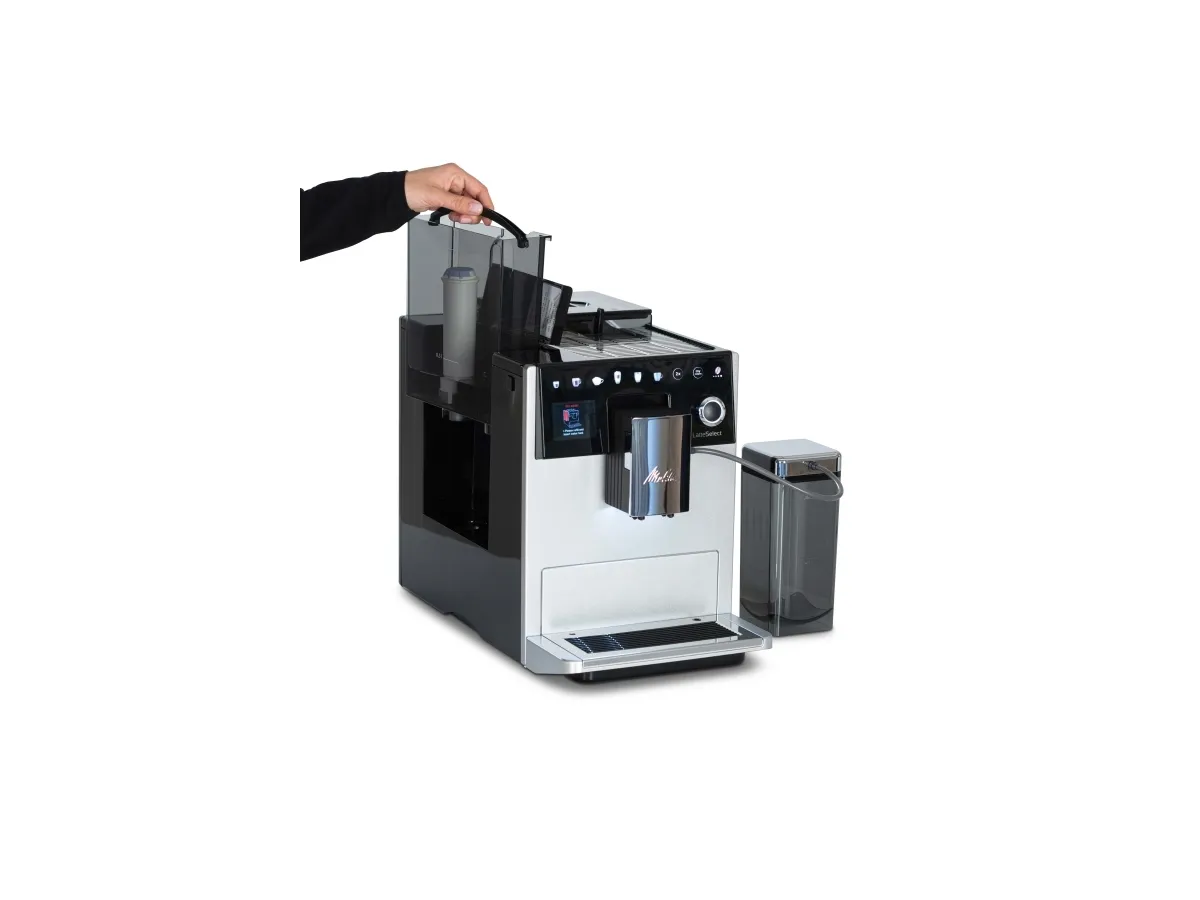 Melitta F63/0-201, Espressomaskine, 1,8 L, Kaffebønner, Indbygget kværn, 1400 W, Sølv