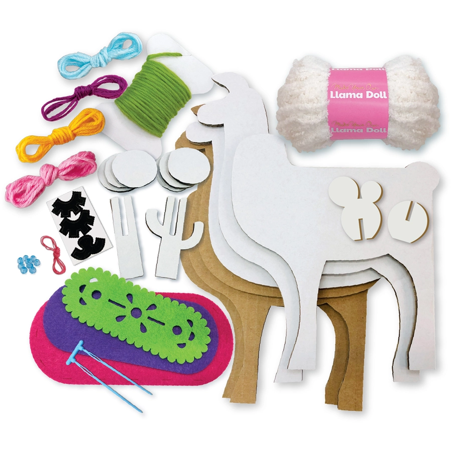 4M KidzMaker - Lama Puppe Mehrfarbig