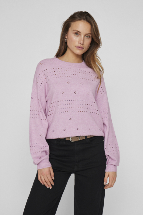 Vila roze dames trui