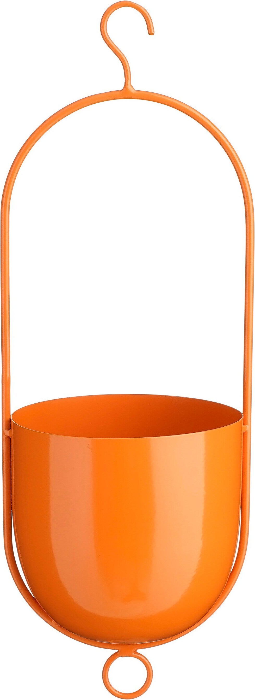 Mica Decorations hangpot Bob oranje 15 x 14 x 42 cm