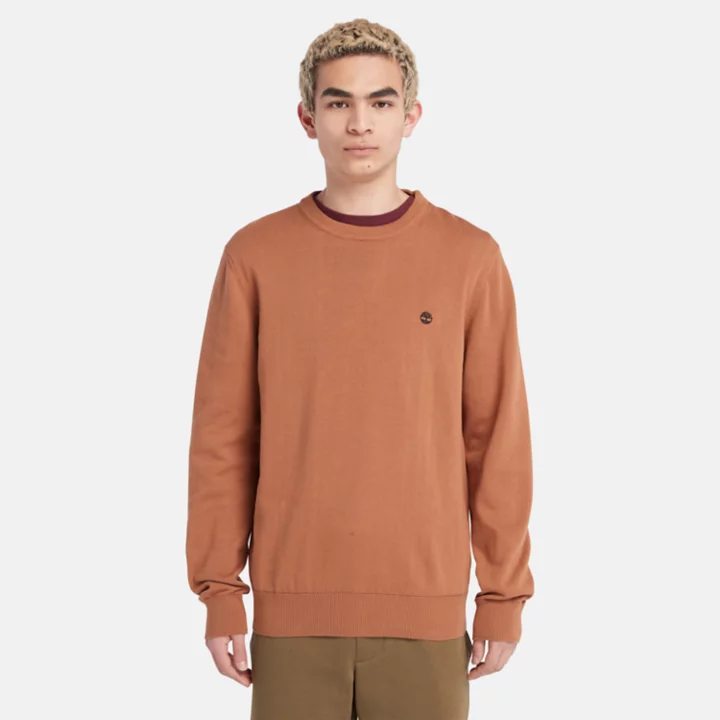Suéter Williams River Crewneck Masculino na cor Laranja