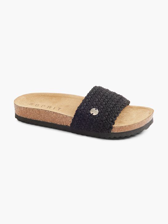 ESPRIT Tieffussbett-Pantolette Schwarz