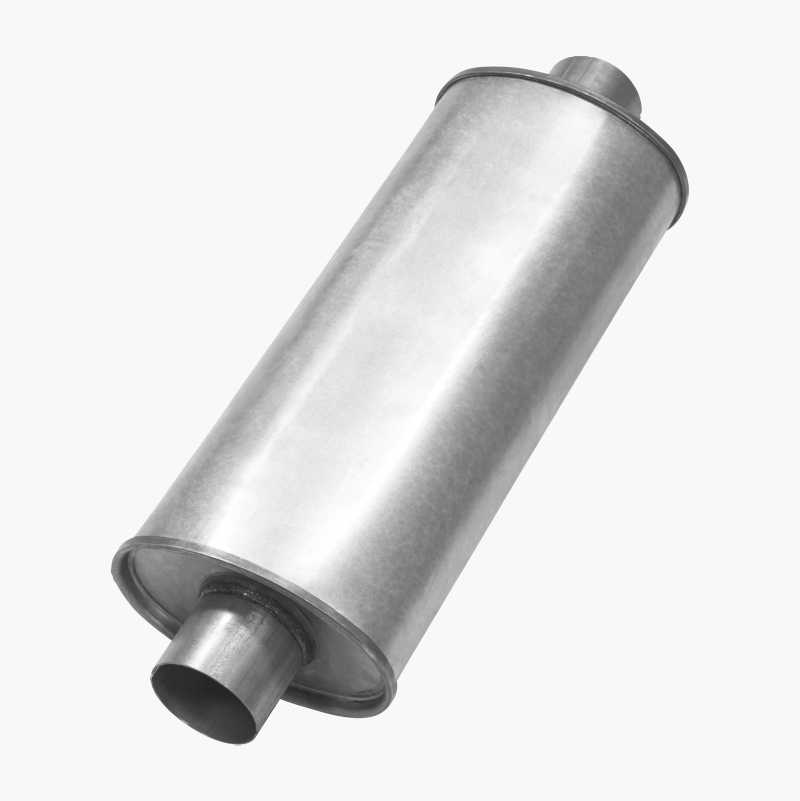Lyddemper, aluminisert stål, 76,5 mm
