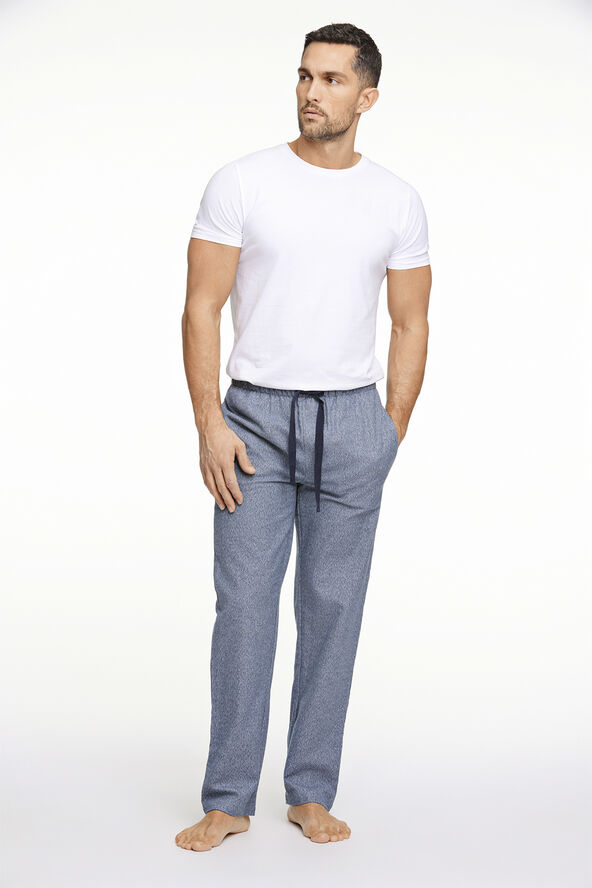 Lindbergh Twisted yarn brushed pyjama Blå