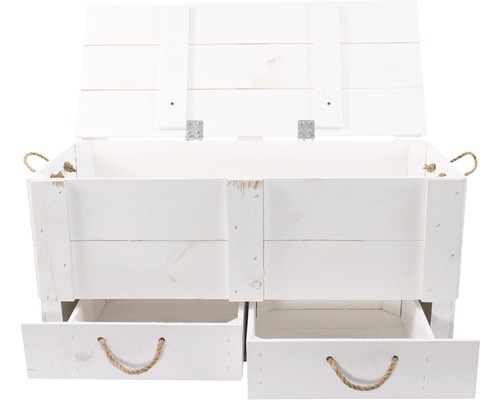 Vintage XXL ladekast, wit, 85x43x42 cm