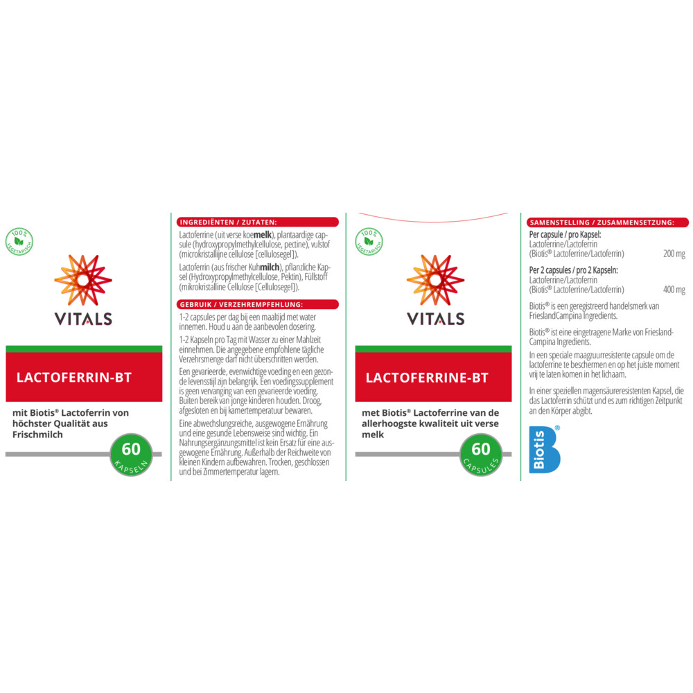 Vitals Lactoferrine-BT 60 capsules