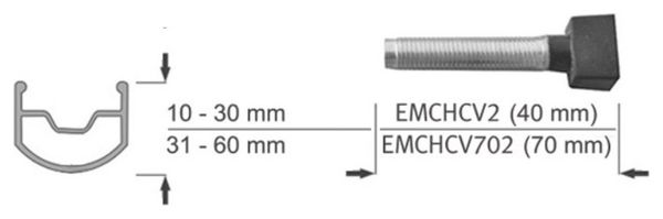 Valves Effetto Mariposa Tubeless 40 mm x2 (paire)