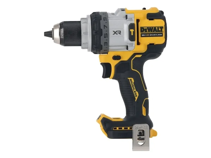 DeWALT DCD1007NT-XJ, Pistolgreb boremaskine, Nøglefri, Børstefri, Sort, Gul, 1,3 cm, 2250 rpm - SOLO