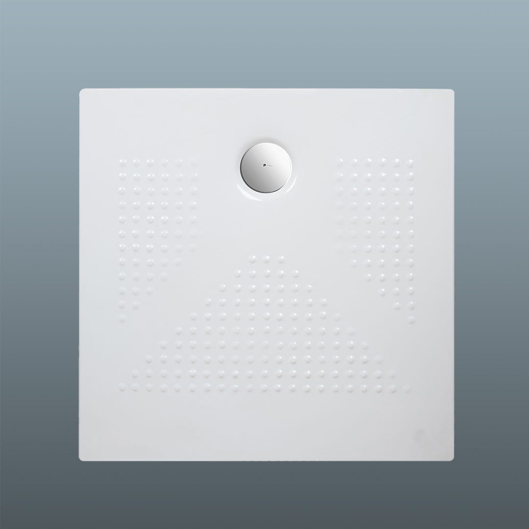 Douchebak 90x90x3 cm met antisliplaag | Delfino