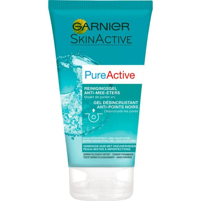 Garnier PureActive Reinigingsgel Anti-Mee-Eters 150 ML