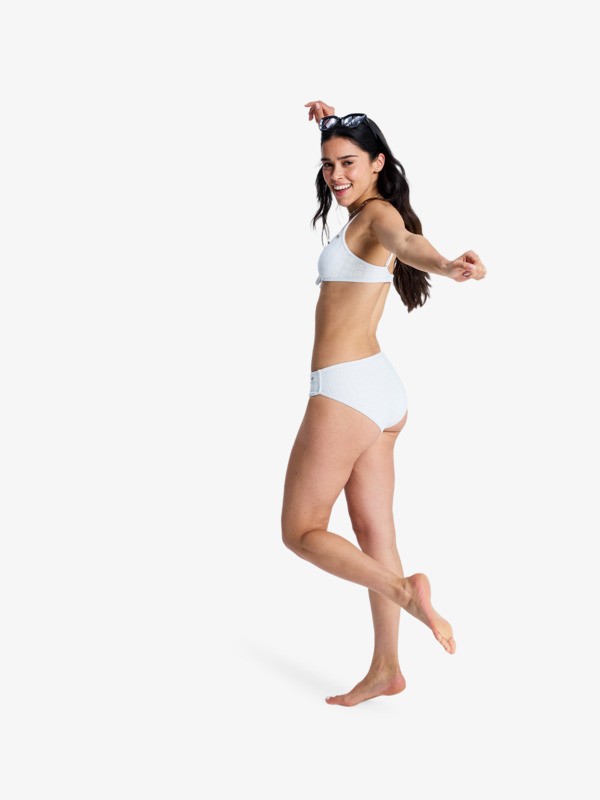 Roxy Island Hipster Shorty Bas de bikini Shorty Blanc Femme