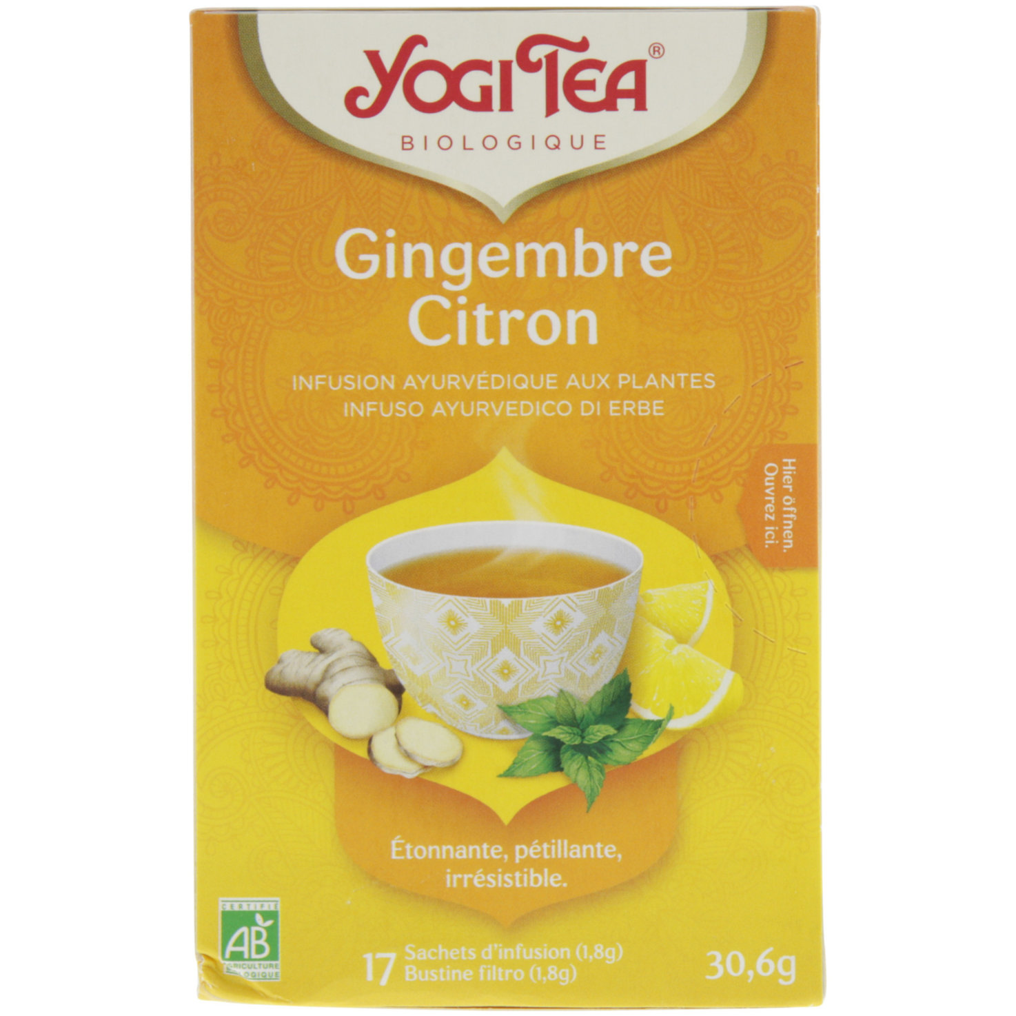 Yogi Tea Bio Ingwer& Zitronen 17 Beutel