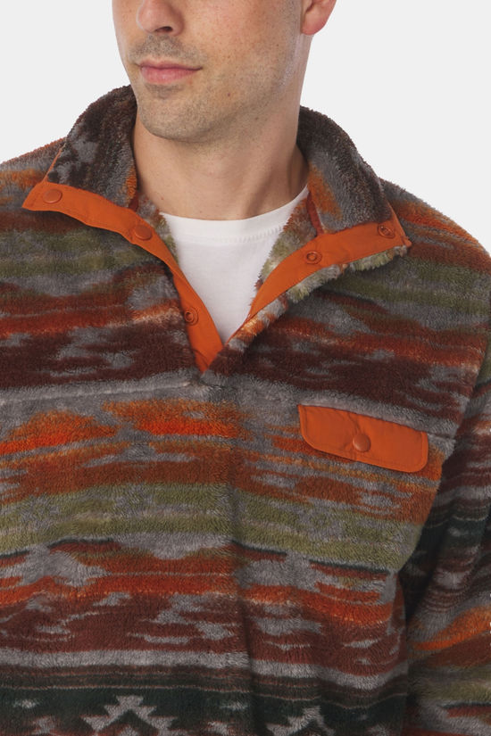 Ayacucho Ayacucho Chalten Printed Snap Button Fleecevest