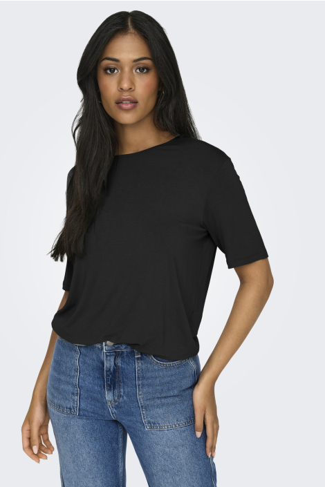 Jacqueline de Yong zwarte dames t-shirt