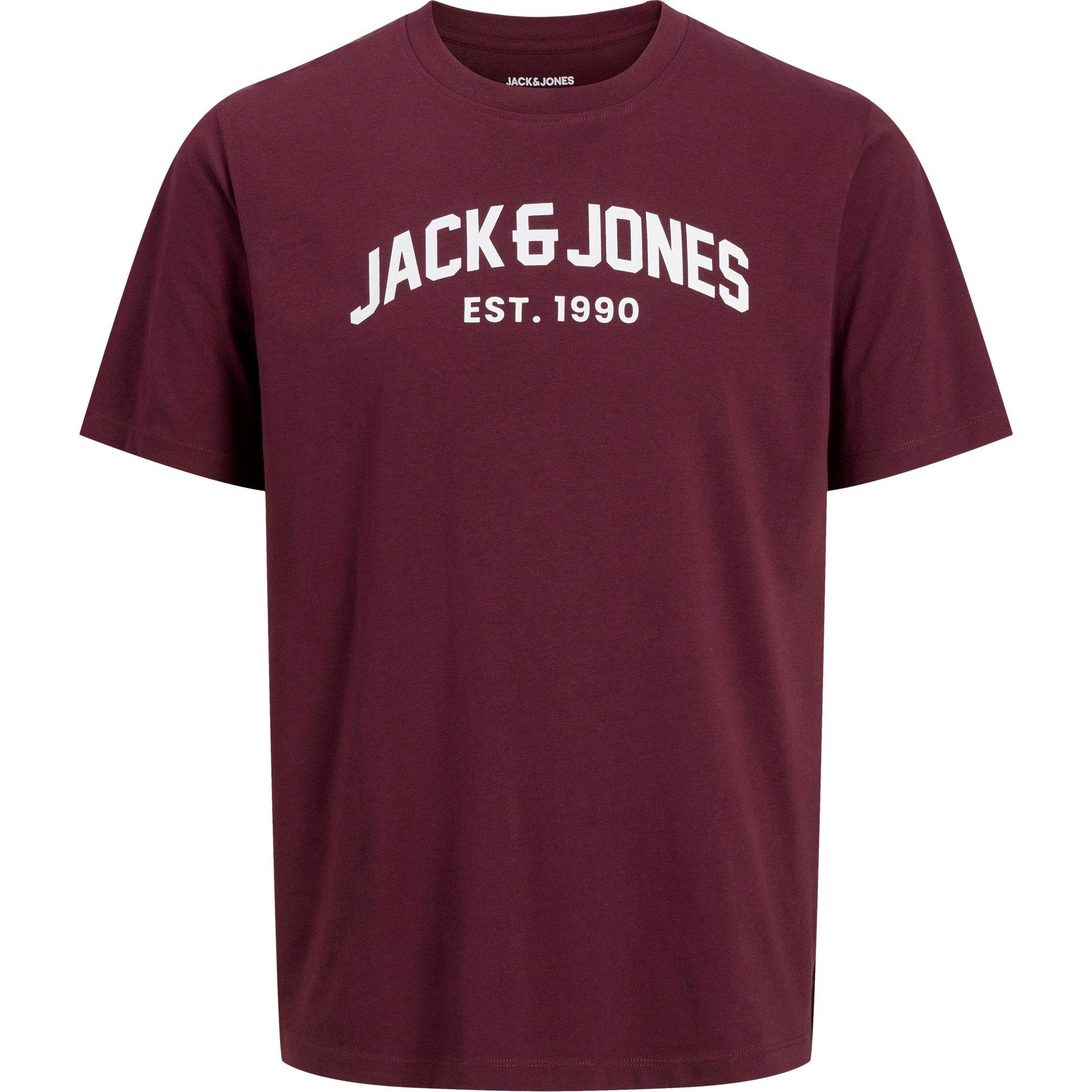 Jack and Jones 5 Pack Short Sleeve T Shirt Mens
