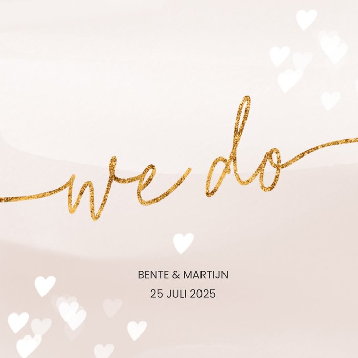 Luckz | Huwelijk uitnodiging | We do