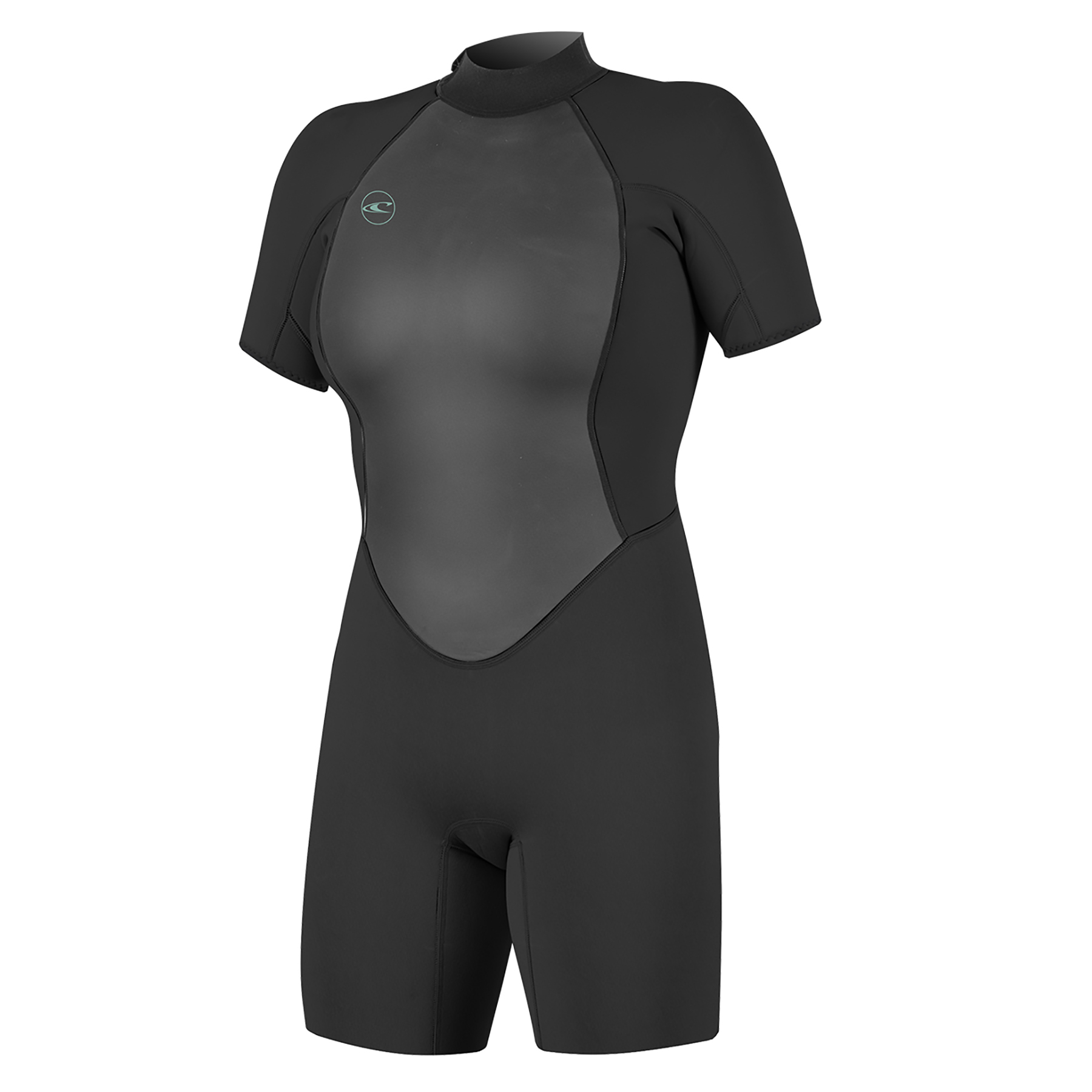 O'Neill Women Reactor-2  2 mm Back Zip S/S Shorty BLK/BLK/BLK