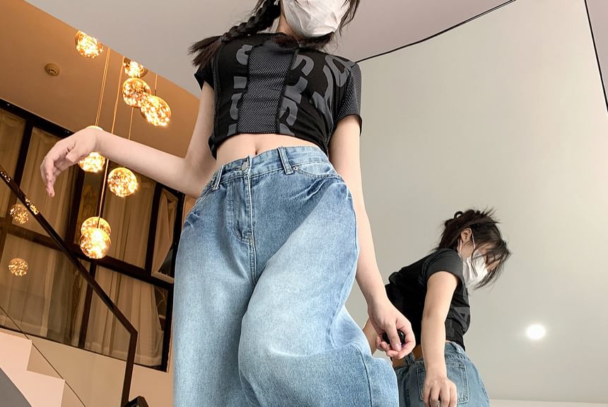 2DAWGS - Mid Rise Washed Baggy Jeans