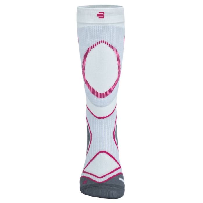 Bauerfeind Herre Strømper Run Performance Compression Socks High Cut Hvid