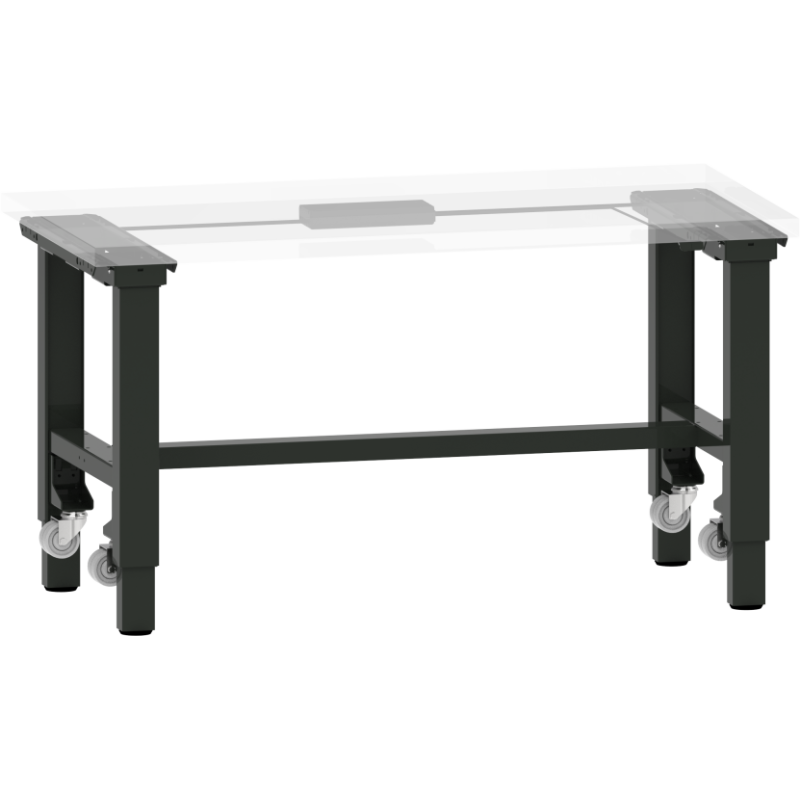 LISTA - Poste de travail kit Quattro Mobile (HxLxP) 69-119 x 150 x 71,8 cm