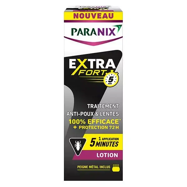 Loção Paranix Extra Forte Antipiolhos e Lêndeas de 5 Minutos + Pente 100ml