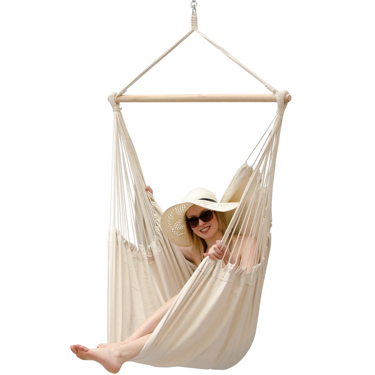 AMANKA 185 x 130 XXL hangstoel - Ivory