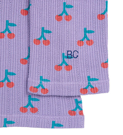 Bobo Choses Bluse - Rib - Cherry All Over - Lavender