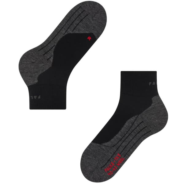 Chaussette randonnée FALKE TK5 WANDER WOOL SHORT BLACK MIX