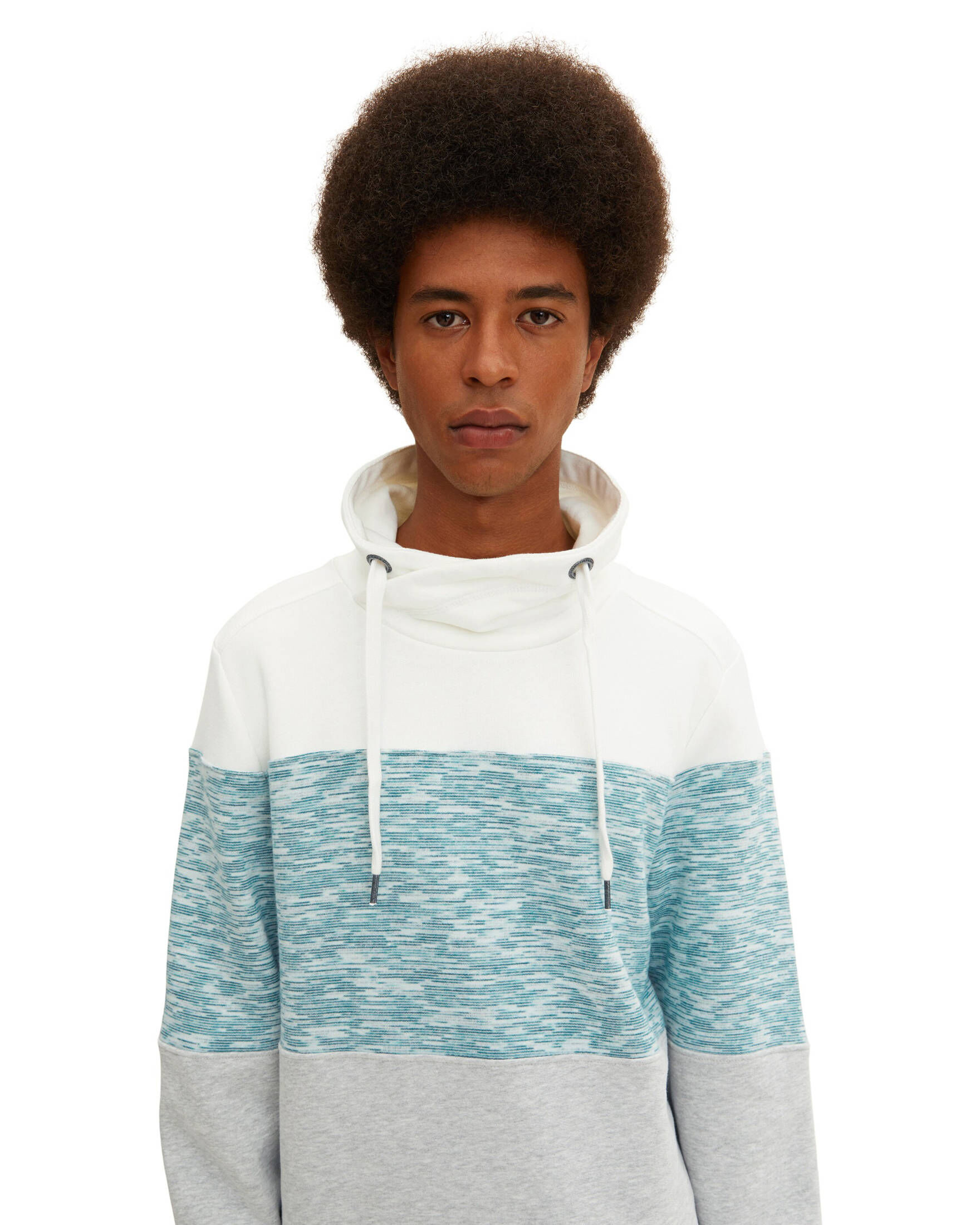 Tom Tailor| Herren Hoodie COLORBLOCK SNOOD