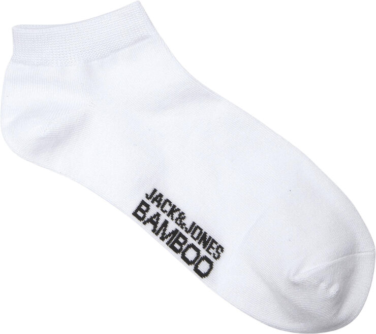 Jack & Jones JACBASIC BAMBOO SHORT SOCK 5 PACK White/white - whtie - white - white